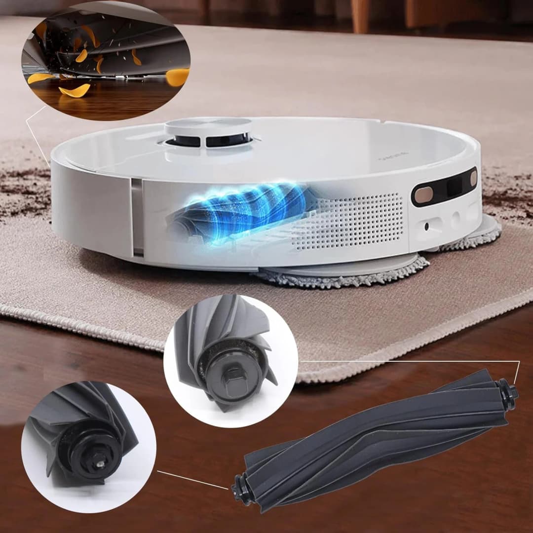 إكسسوارات مكنسة كهربائية روبوتية Dreame D20 Ultra / L10s Ultra CE، فرشاة جانبية رئيسية، قماش مسح، فلتر HEPA، كيس غبار، قطع غيار - 6