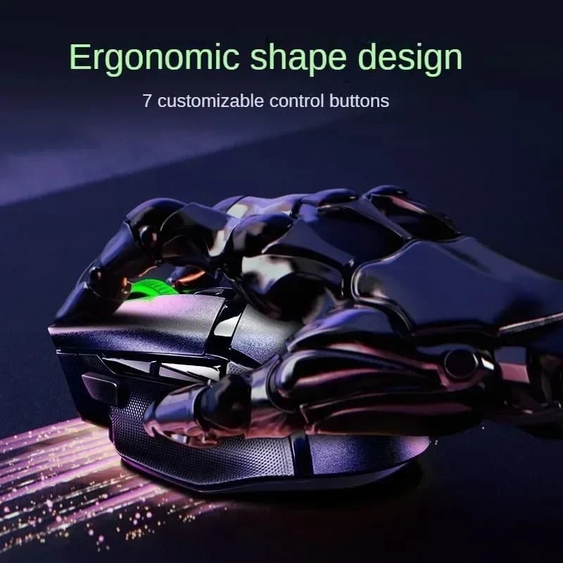 ماوس ألعاب لاسلكي قابل للتخصيص Razer Basilisk V3 X إضاءة RGB (2.4 جيجاهرتز) وبلوتوث مستشعر بصري 18000 نقطة في البوصة - 5