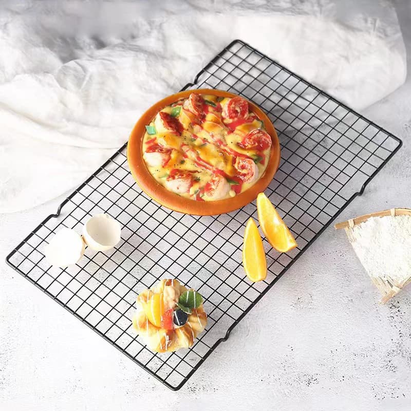 1PC kitchen grill Cooking oven Baking tools Cookie Bread Pizza Cake Cooling rack Multi-purpose stainless steel food rack - 4