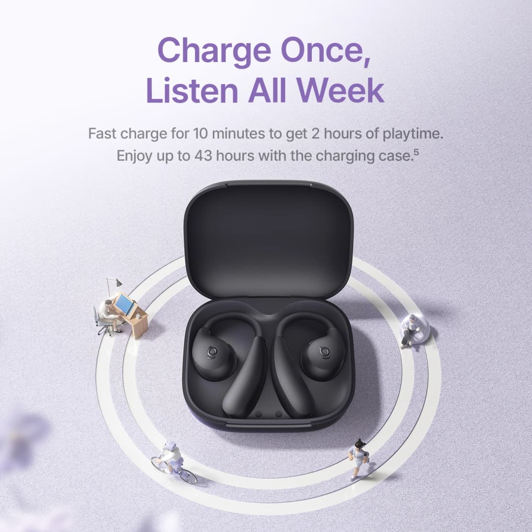 سماعات أذن رياضية لاسلكية Baseus Bowie MF1/Eli 15i بتقنية Bluetooth 5.4 وخطافات أذن وبطارية تدوم 60 ساعة - 6