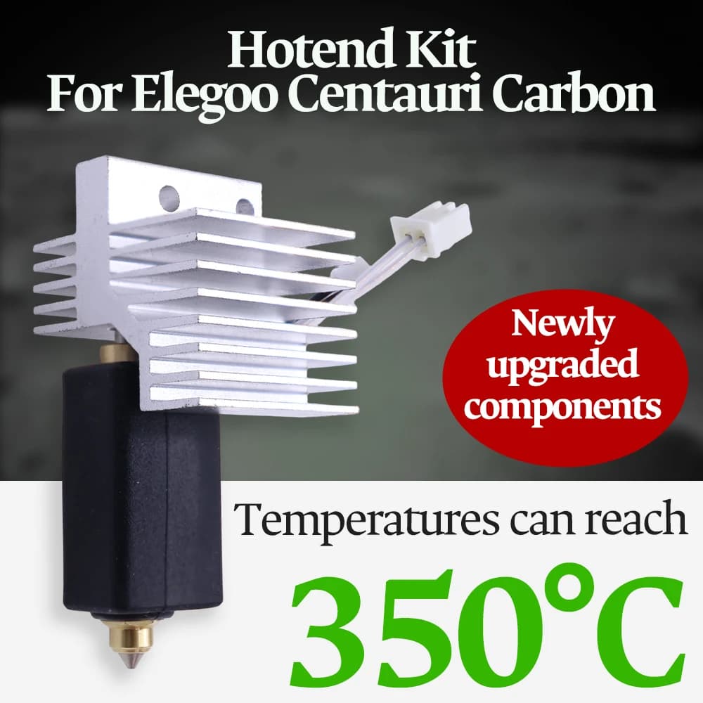 ترقية فوهة Elegoo CC2 الساخنة 0.2/0.4/0.6/0.8 مم - مجموعة فوهة ساخنة مجمعة لطابعة Elegoo Centauri Carbon 2 / فوهة Centauri - 2