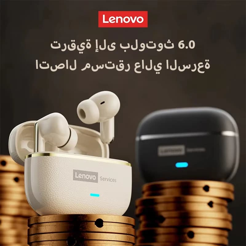 سماعات رأس لاسلكية من الجلد Lenovo LE208 TWS بلوتوث 6.0 ستيريو ENC إلغاء الضوضاء سماعات رأس للألعاب بزمن وصول منخفض 38 مللي ثانية - 2
