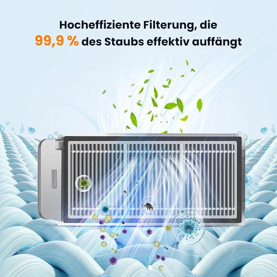مجموعة استبدال لمكنسة Dreame MOVA V50 Ultra/X50 Ultra/X50 Master/L50 pro Ultra/L40S pro Ultra مع فرشاة رئيسية ومرشح - 4