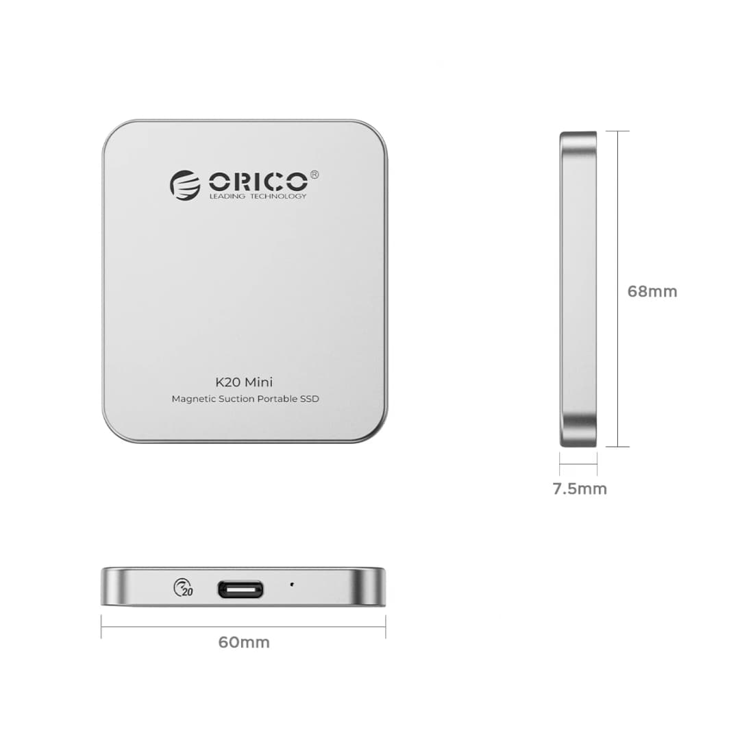 ORICO K20Mini Magnetic External SSD for iPhone 17 16 Pro/Max ProRes 2000MB/s 4K ProRes HDR Record and Store Portable Solid State - 6