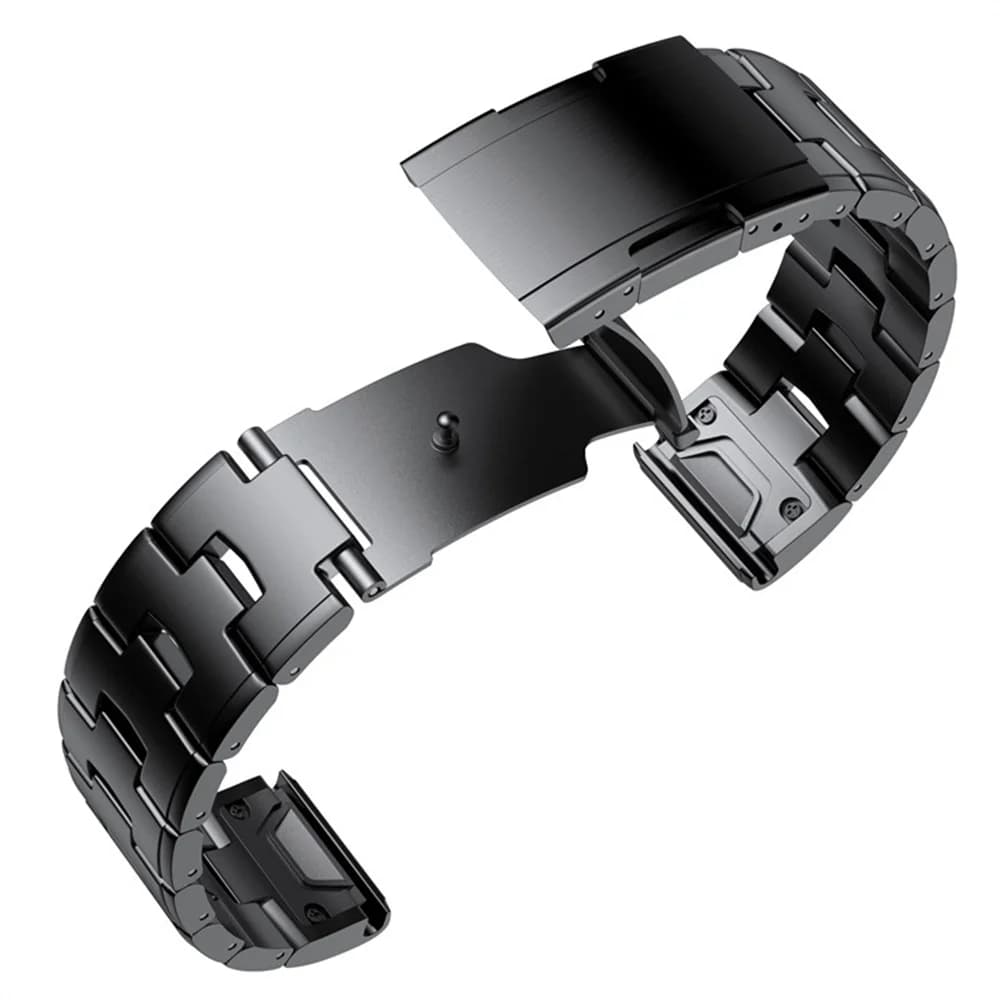 سوار ساعة Garmin من التيتانيوم 22mm و26mm مع حزام سريع التركيب لـ Fenix 7X و7 و6X Pro و5X Plus وInstinct وEpix - 4