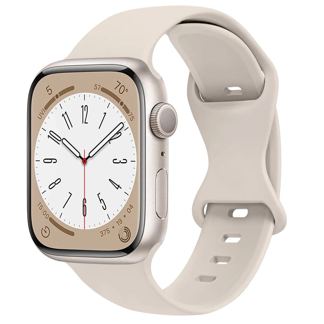 Silicone strap For Apple Watch band 44mm 40mm 49mm 45mm 41mm 42mm 38mm Rubber correa bracelet iWatch series 9 8 7 6 3 SE ultra 2 - 5