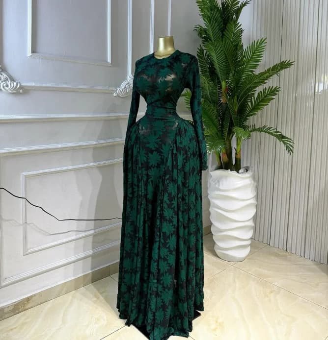 CM.YAYA Women O-neck Long Sleeve Big Swing A-line Maxi Dress 2026 Evening Sexy Parties Education Vacation Long Dresses Vestidos - 2
