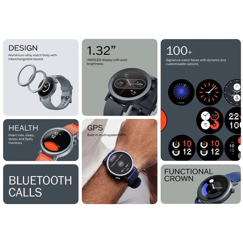 Global Version Nothing CMF Watch  Pro 2 1.32”AMOLED 120 Sports Modes Multi-system GPS Bluetooth calls with AI Noise Reduct - 3