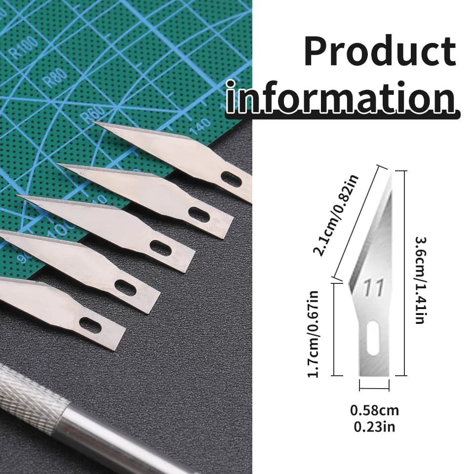 Knife Knifes Wood Carving Fruit Metal Cutting Tool Cutting Metal Leather Engraving Blades Food Scalpel DIY Craft Sculpture - 2