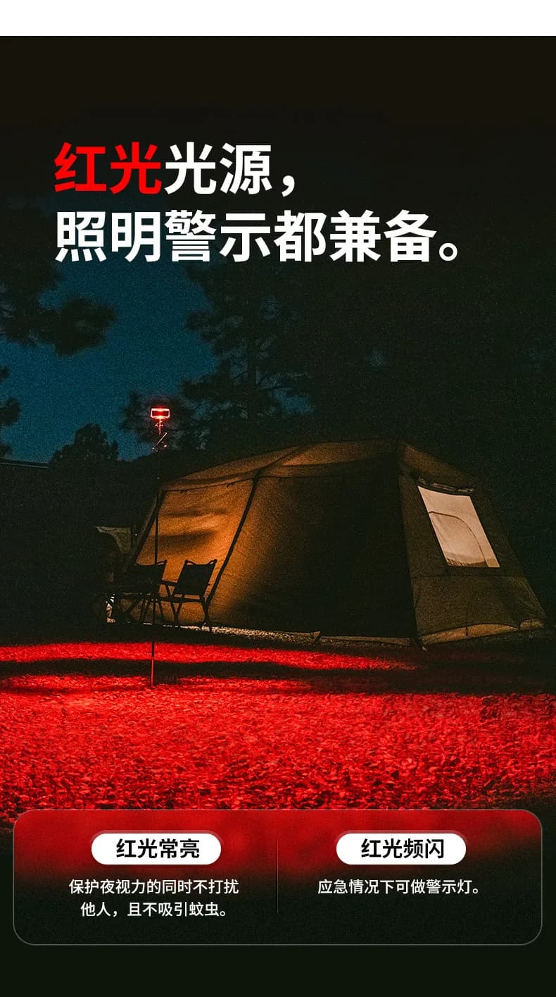 Naturehike-Portable Outdoor Floodlight, Work Light, Super Bright Charging  Light, Long Endurance, Camping Tent Lighting Lamp - 5