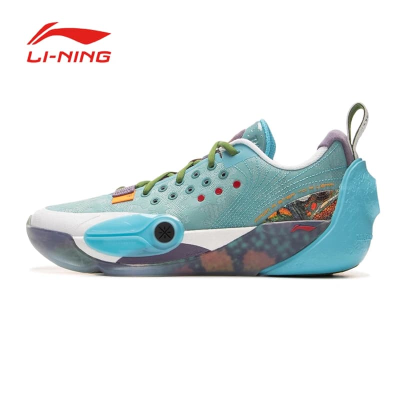 LI NING WEIDE QUANCHENG13 أحذية كرة سلة منخفضة للرجال قابلة للتنفس 2025 جديدة مقاومة للانزلاق والاهتراء ماصة للصدمات