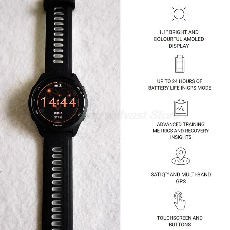 Garmin Forerunner 265 Running Smartwatch Built in GPS 13 Days Battery Life 1.3'' AMOLED Display Sleep Monitoring Fitness Tracker - 2