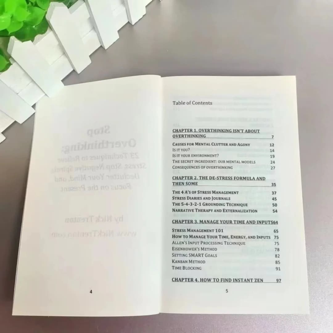 Stop Overthinking: 7 Techniques to Silence Your Thoughts, Anxiety Relief & Find Inner Peace - English Paperback Self Help Book - 4