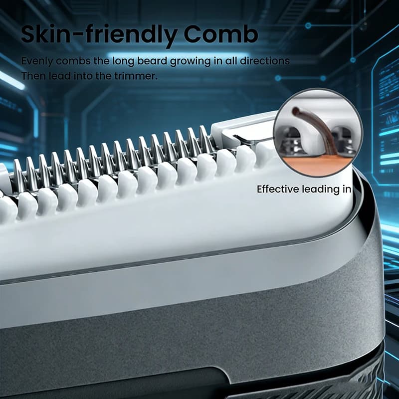 ماكينة حلاقة كهربائية Braun M1012 للحلاقة المزدوجة الجافة والرطبة مع شفرة قابلة لإعادة الشحن ومقاومة للماء ومحمولة هدية للحبيب والزوج - 5