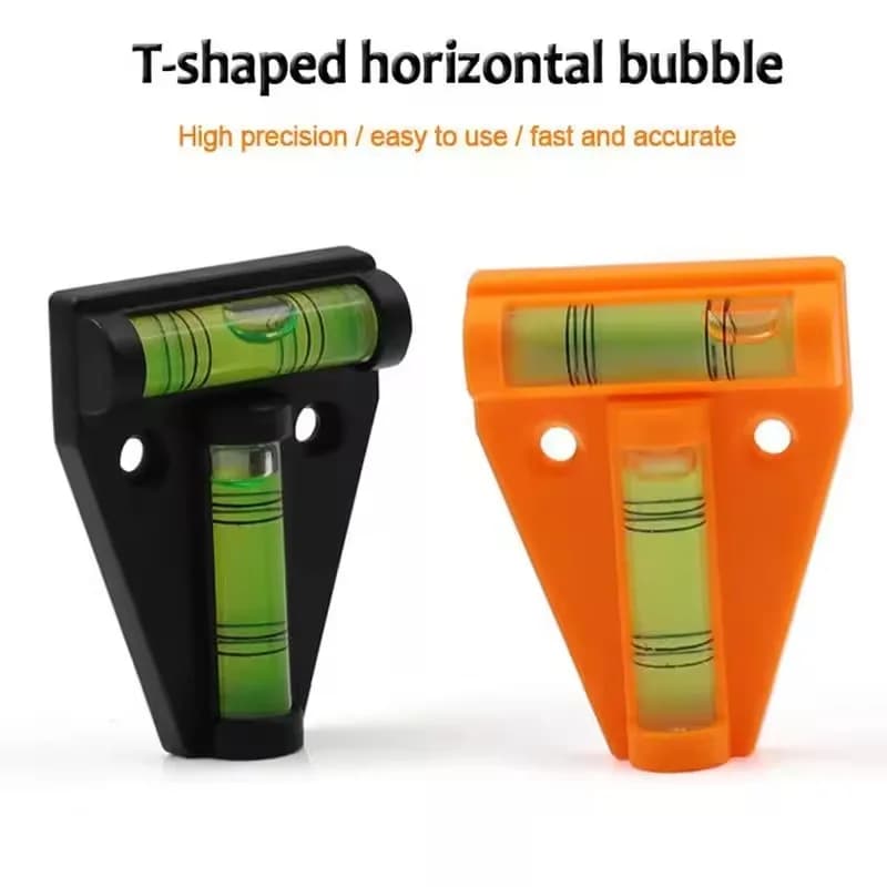 T-Type Spirit Level Plastic Measuring Vertical And Horizontal Adjuster Scope Triangle Level Measuring Kit for Caravan Camper - 5