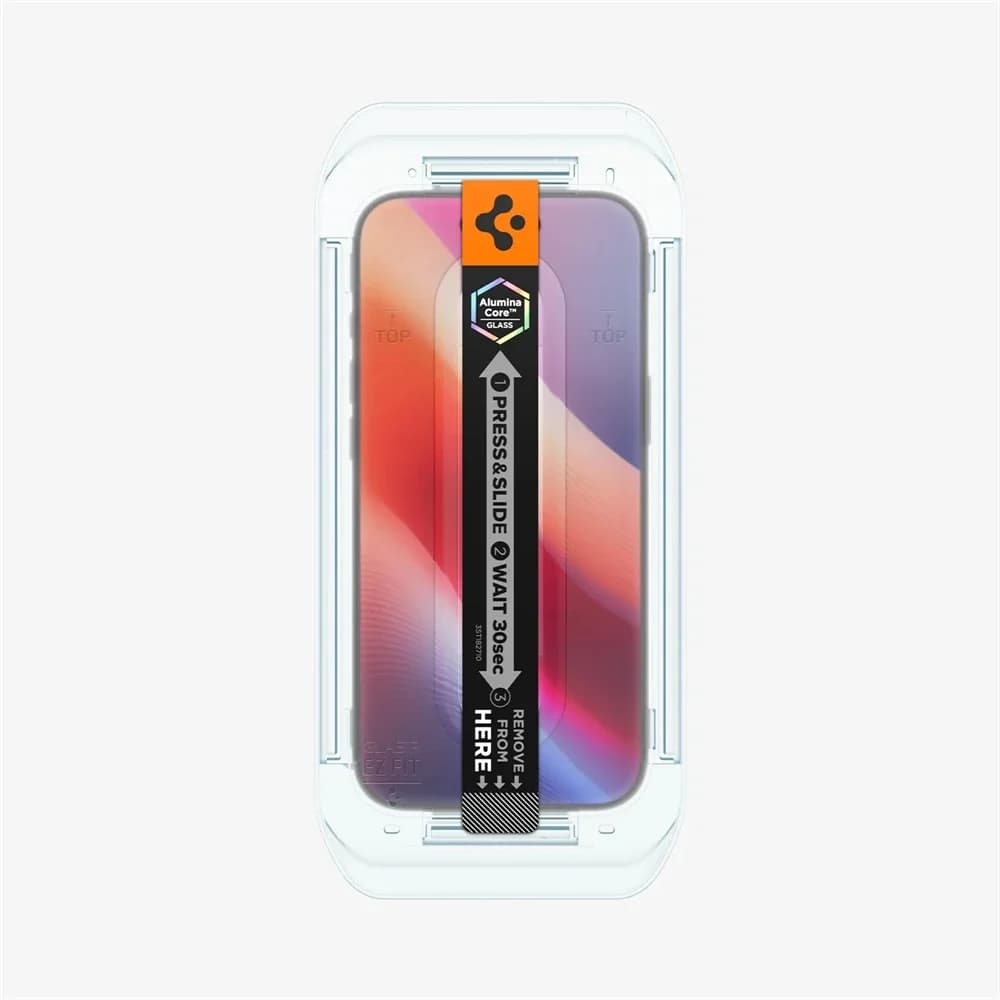 2PCS Spigen Glas.tR EZ Fit Sensor Protected Tempered Glass High Definition Screen Protector For iPhone 17 Pro Max 16 15 14 Plus - 4