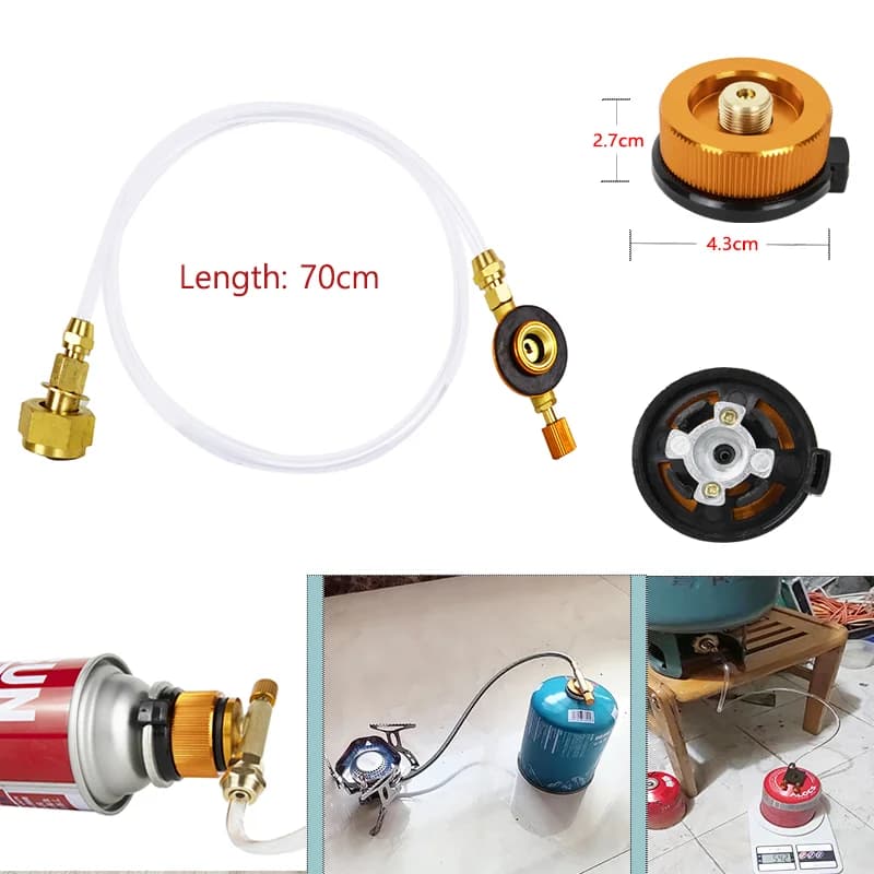 Outdoor Gas Stove Propane Refill Adapter Camping Gas Cylinder Filling Adapter Butane Refill Gas Tank Equipment Camping Supplies - 2