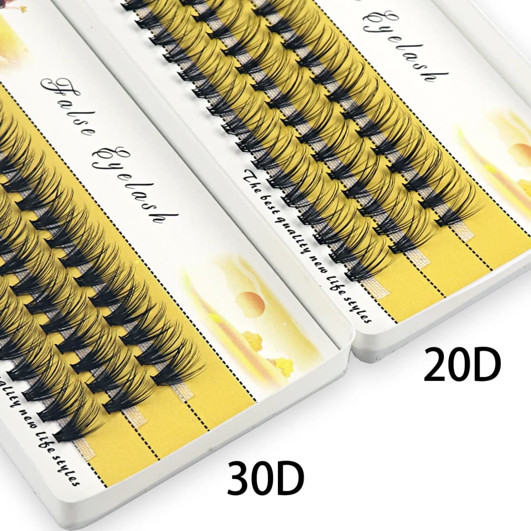 رموش منك 20D/30D علبة واحدة/60 حزمة تمديد رموش طبيعية 3D روسيا رموش فردية تجميع أدوات مكياج رموش أهداب - 5