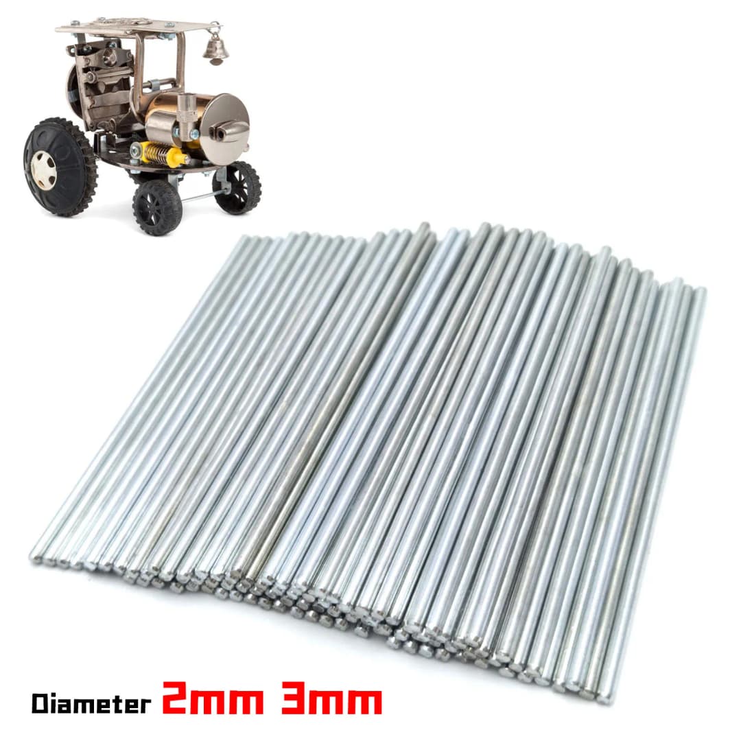 5~30 قطع قطر 2mm 3mm الحديد اللعب رمح جولة رود المحاور ل ديي لعبة RC سيارة قارب مروحية نموذج أطوال مختلفة 10mm إلى 150mm