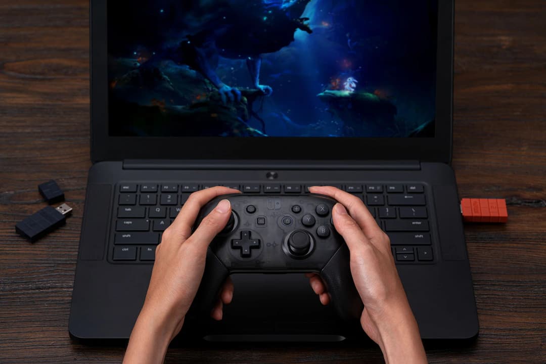 محول بلوتوث لاسلكي 8BitDo USB 2 مستقبل لجهاز Nintendo Switch 1، 2 PS1 Raspberry Pi Mini جهاز تحكم PS4 لجهاز PS5 - 5