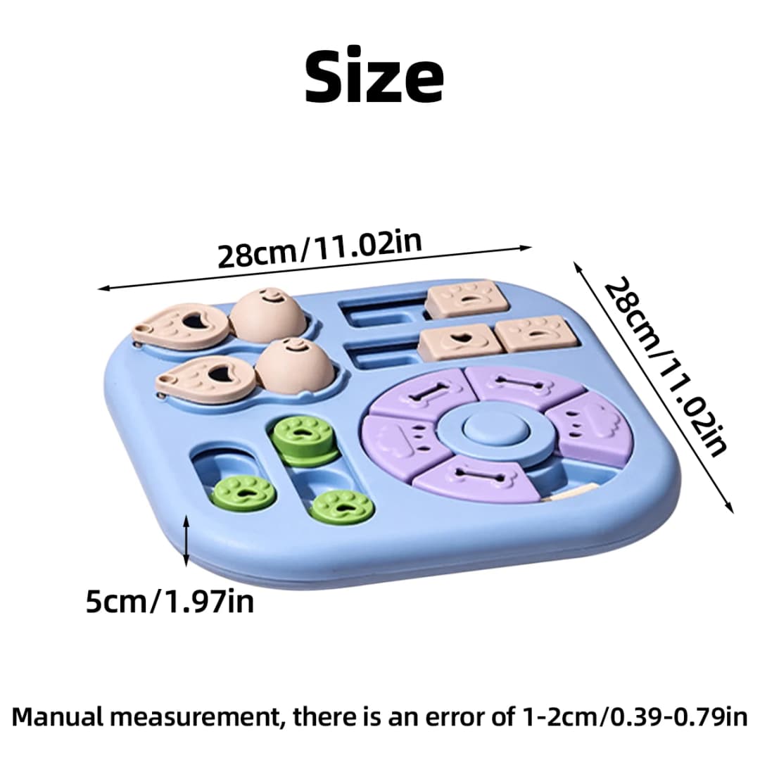 1 PC Interactive Puzzle Food Hiding Toy - Anti-choking Slow Feeder for Puppies and Adult Dogs, Multi-Function Food Dispenser - 2