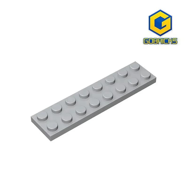 Gobricks GDS-513 لوحة 2 x 8 متوافقة مع قطع ليغو 3034 قطع بناء DIY للأطفال لوحة جسيمات DIY