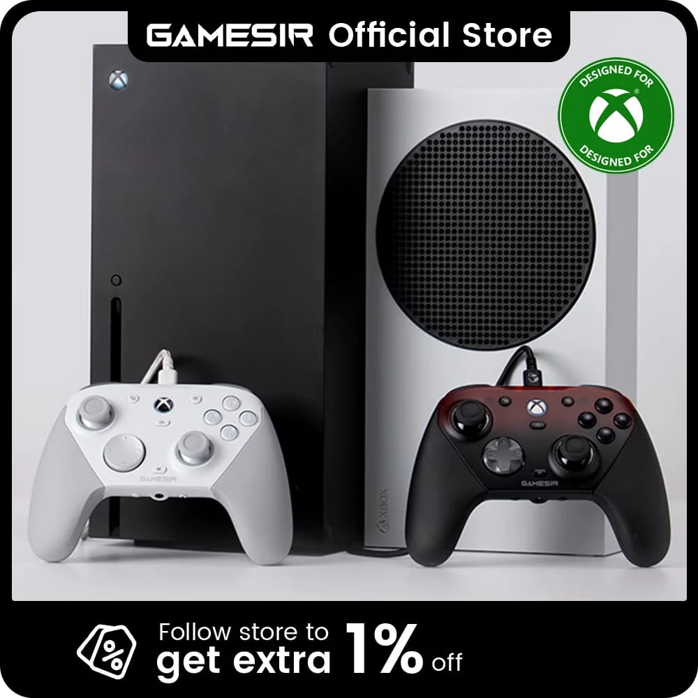 وحدة تحكم الألعاب GameSir G7 Pro Xbox سلكية لجهاز Xbox Series X|S، وXbox One X|S، وSteam، وPC، وأندرويد مع قاعدة شحن