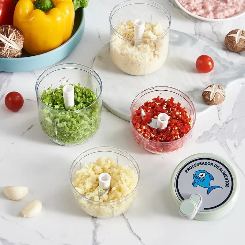1Pc Manual Chopper for Vegetable Fruits Onions Pepper Chopper Pull Mincer Blender Mixer Garlic Crusher Kitchen Gadgets - 3