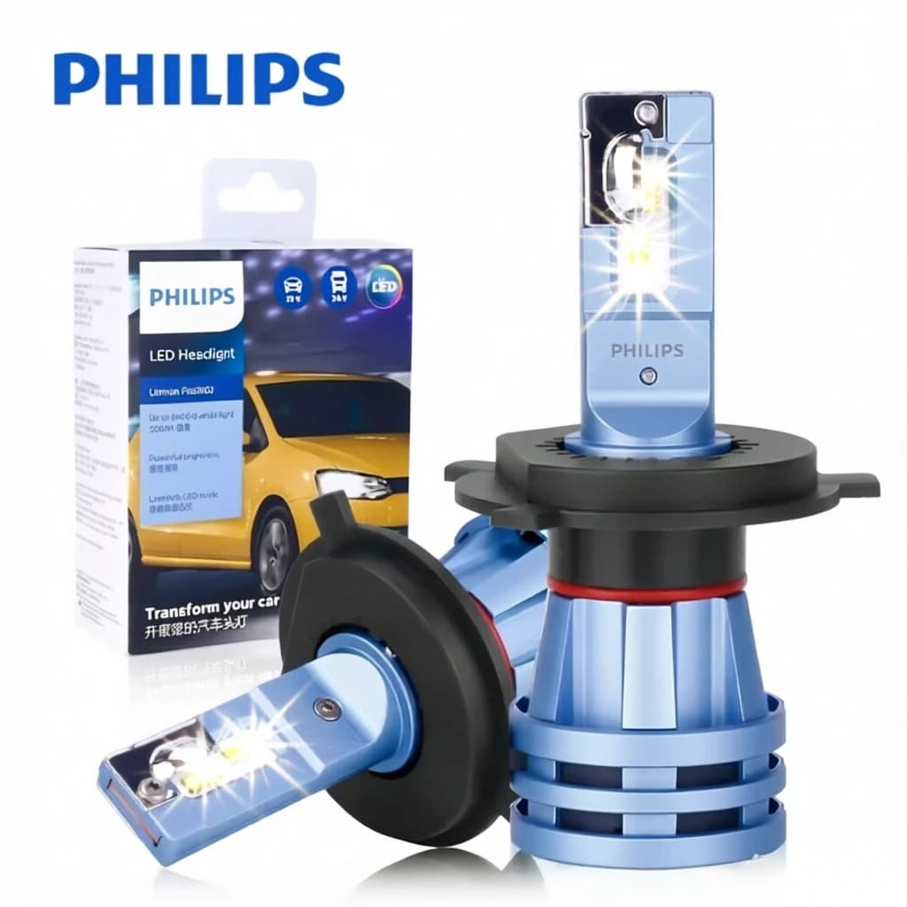 مصابيح LED أمامية للسيارة Philips Ultinon Pro3102، H4 وH3 وH11، 12V/24V، 6000 كلفن، إضاءة ساطعة للضباب