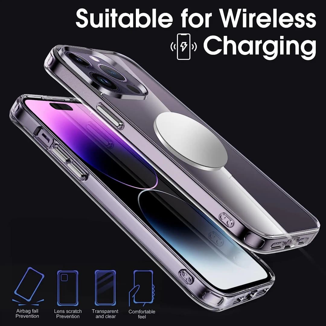 جراب هاتف فاخر شفاف لهاتف آيفون 11 12 13 14 15 برو ماكس سيليكون ناعم لهاتف آيفون X XS Max XR 8Plus جراب خلفي شفاف - 6