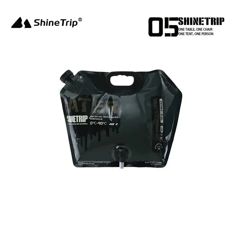 ShineTrip 8L Camping Water Bag Multipurpose Portable Water Container No Leakage Collapsible Pouch with Faucet Outdoor Tools - 5