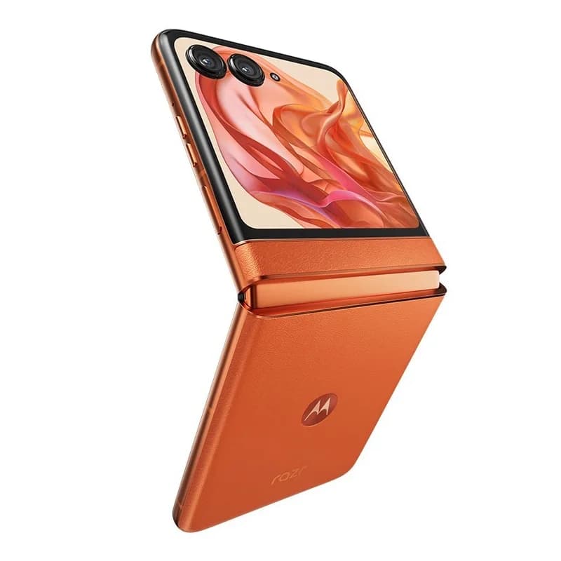 هاتف موتورولا Moto Razr 50 5G الأصلي، NFC، 8 جيجابايت + 256 جيجابايت، شاشة 120 هرتز LTPO AMOLED 6.9 بوصة، معالج Tianji 7300X - 4