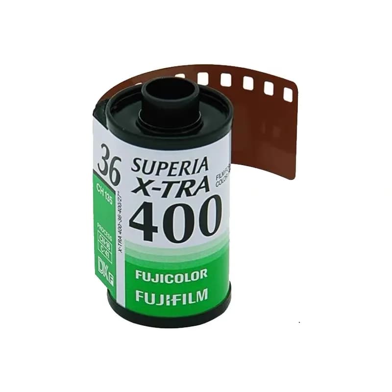 1 2 3 5 رول فوجيفيلم (إصدار X-tra 400) سوبريا بريميوم 400 فيلم ملون 35 مم 36 تعرض لكاميرا فوجيفيلم تاريخ انتهاء الصلاحية: 2026