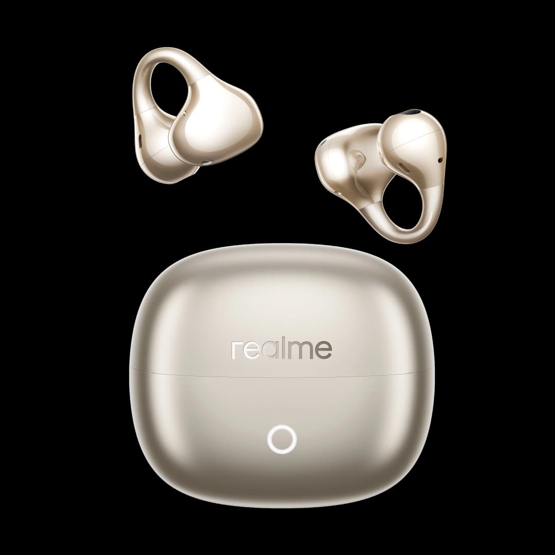  realme Buds Clip OWS Ear Clip Headphones AI ENC Call Noise Cancellation AI Translator Up to 36H Batter Life IP55 Bluetooth 5.4 - 5