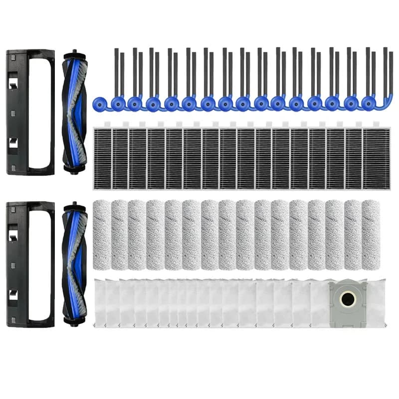 إكسسوارات مكنسة كهربائية Ecovacs X11 Pro Omni: غطاء فرشاة رئيسي X11 Omni كيس غبار فلتر مستهلكات بكرة - 6