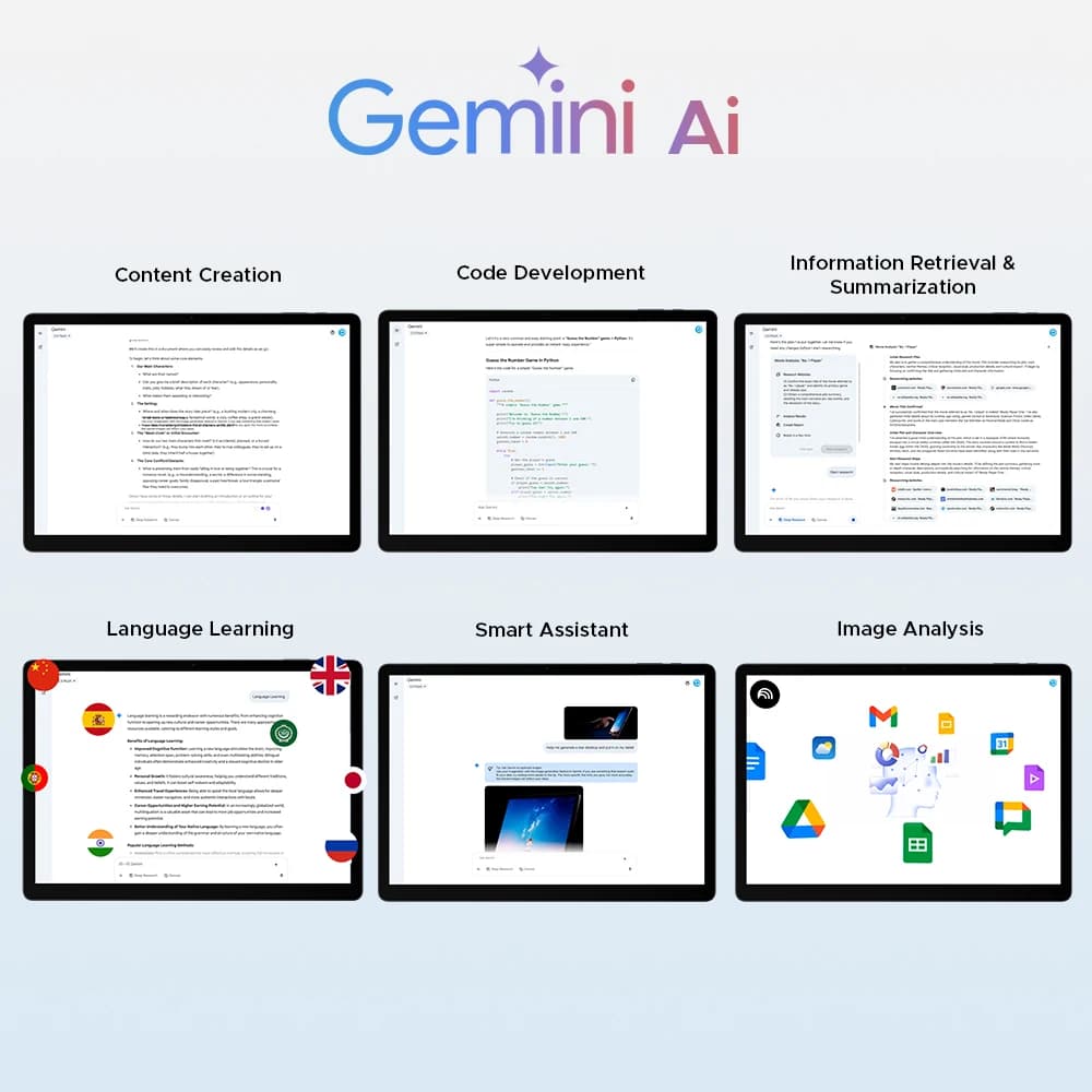 الإصدار العالمي جهاز لوحي DOOGEE Tab E3 Max بنظام أندرويد 15 مع ذكاء اصطناعي Gemini AI شاشة 14 بوصة 2.1K ذاكرة وصول عشوائي 8 جيجابايت سعة تخزين 256 جيجابايت بطارية كبيرة 13500 مللي أمبير - 4