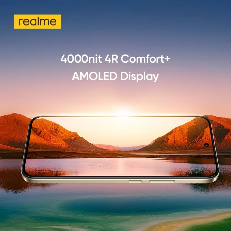 هاتف realme 15T 5G ذكي NFC معالج Dimensity 6400 Max كاميرتان 50MP AI شاشة 6.57 بوصة 120Hz AMOLED بطارية 7000mAh شحن 60W - 5