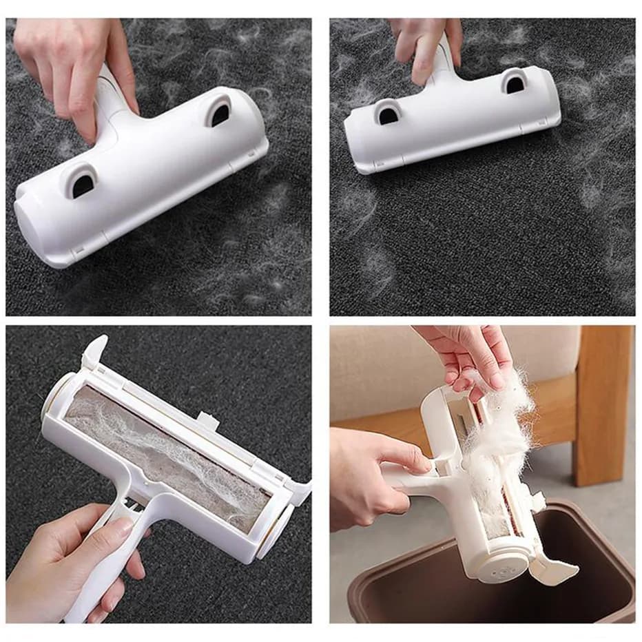 Cat Dog Hair Remover for Couch Furniture Carpet Car Seat Reusable Roller Pet Fur Removal Tool - 3