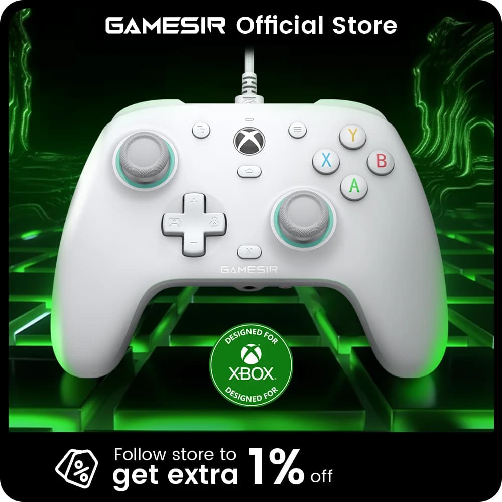 وحدة تحكم الألعاب GameSir G7 SE Xbox سلكية لجهاز Xbox Series X، وXbox Series S، وXbox One، مع عصا تحكم بتأثير هول