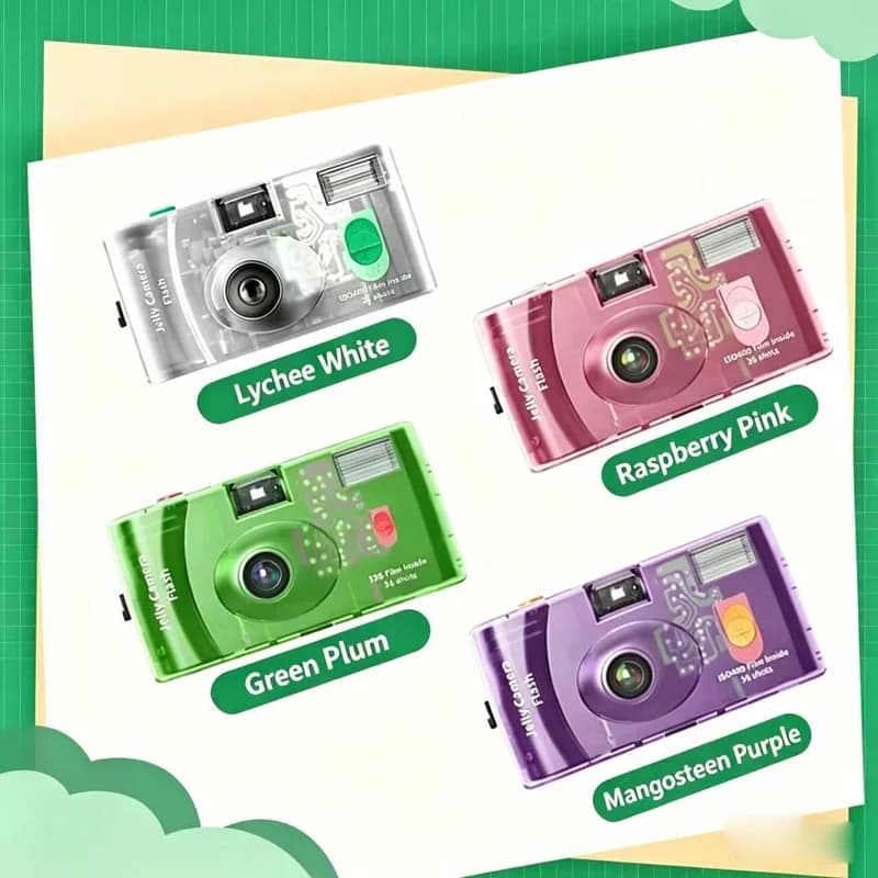 كاميرا فيلم شفافة C400 Fujifilm كاميرا جيلي كاميرا أكسجين كاميرا يمكن التخلص منها كاميرا فيلم 135 تلتقط 36 صورة مع فلاش