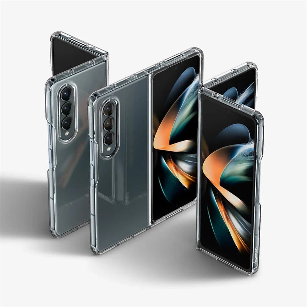 Spigen Ultra Hybrid Pro MagFit غطاء مقاوم للاصفرار لهاتف Samsung Galaxy Z Fold 7 6 5 غطاء شفاف مقاوم للصدمات Z Fold7 Fold6 - 6