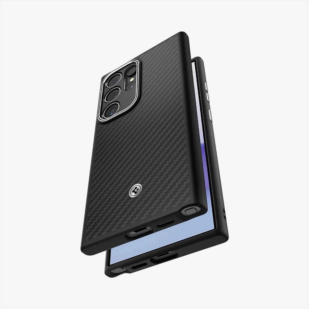 Spigen Carbon Fiber Magnetic Case For Samsung Galaxy S25 Ultra S24 S23 Ultra For Magsafe Wireless Charge Shockproof Matte Cover - 4