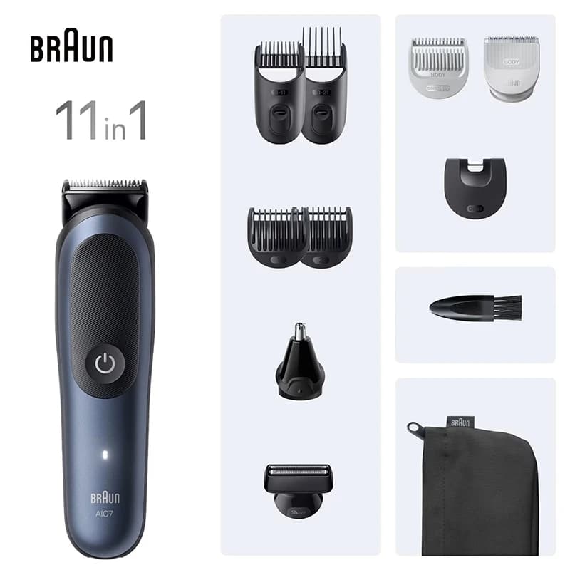 Braun Hair Clipper Series 7 AIO7540 Multi-Grooming Kit 11-in-1 Autosense ProBlade Precision Blade Waterproof 120Min Runtime - 2