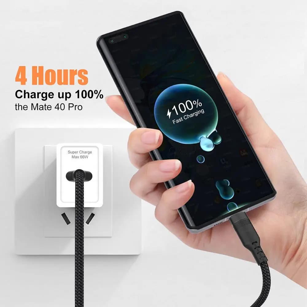 كابل شحن سريع USB Type-C ممتد بطول 2 متر و3 متر و5 أمتار لأندرويد وMicro USB لـ Huawei وXiaomi وVivo وOppo وLeeco - 5