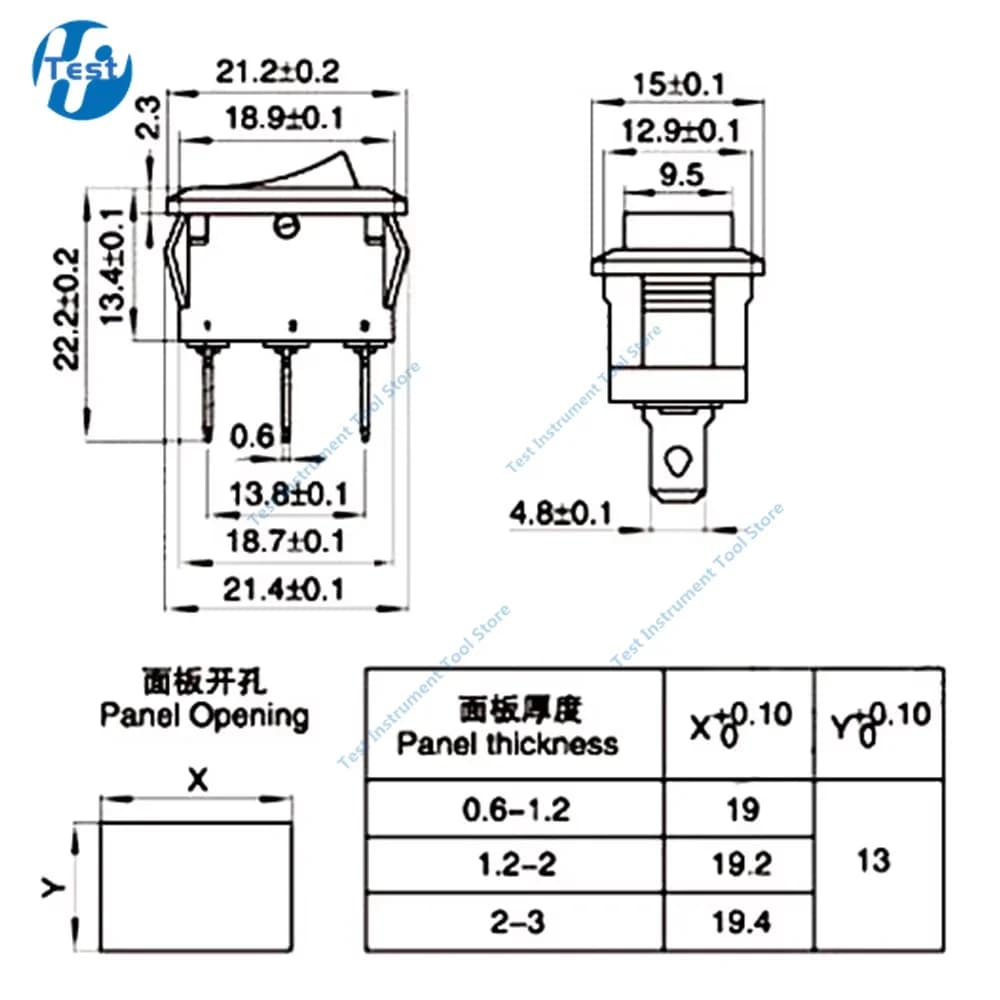 1pcs KCD1 Boat Car Rocker Switch 6A/10A 250V/125V AC ON-OFF on-off-on 250VAC 6A 125VAC 10A With Led Light 220V - 6