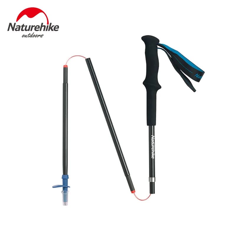 عصا المشي القابلة للطي فائقة الخفة من Naturehike، ألياف كربون، 4 أقسام، NH18D020-Z - 2