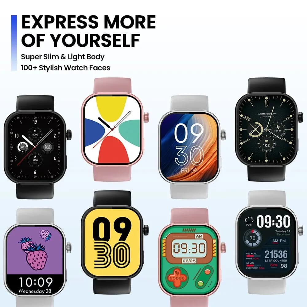 New Zeblaze Btalk Plus Voice Calling Smartwatch 2.03'' HD Color Display Health and Fitness Tracking Smart Watch for Men Women - 5