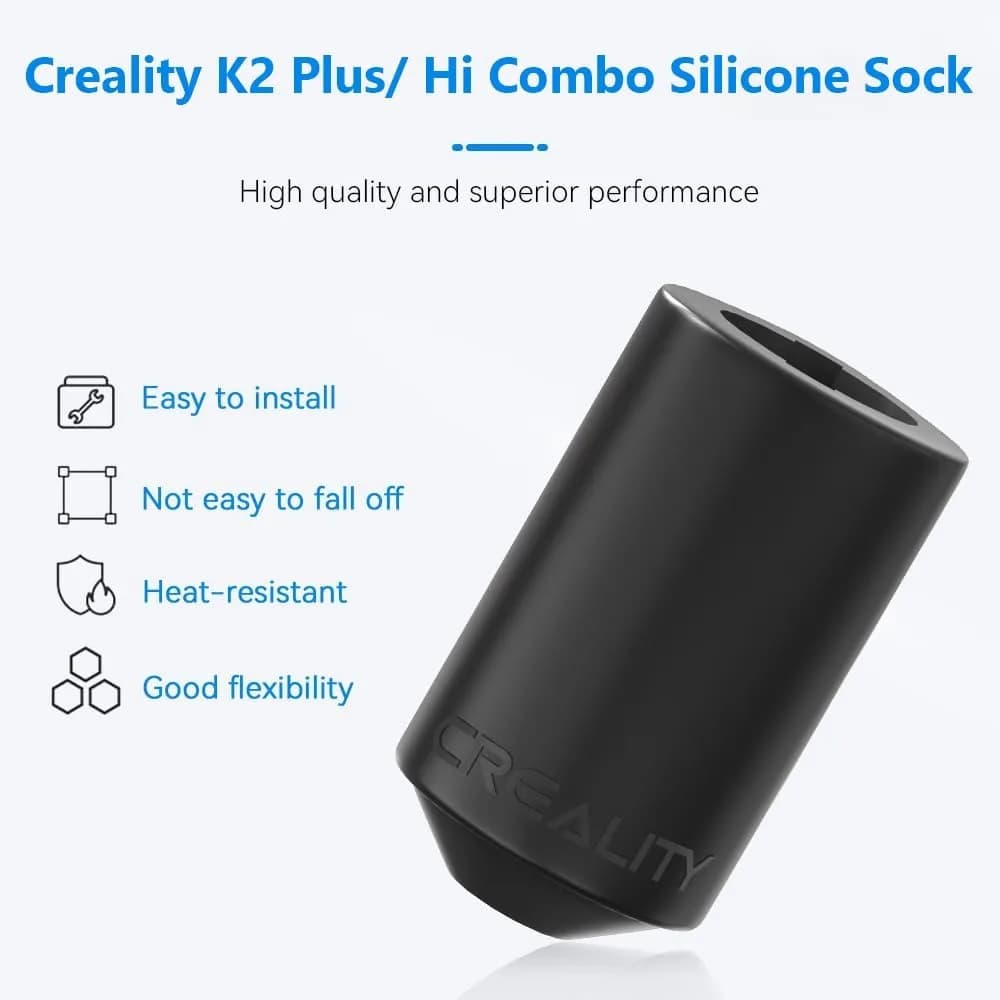 أغطية سيليكون أصلية Creality K2 Plus، غطاء سيليكون لرأس التسخين K2/K2 Pro، غطاء عزل حراري عالي لـ K2 Series - 3