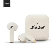 سماعات بلوتوث لاسلكية حقيقية Marshall MINOR III، مدى طويل، هدية مثالية للمهرجانات الخارجية، سماعات TWS سوداء مع تقليل الضوضاء النشط - 4