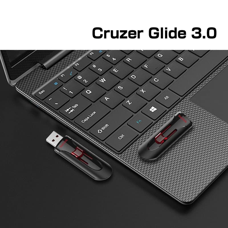 سان ديسك كروزر جلايد 3.0 محرك أقراص فلاش USB بسعات 256 جيجابايت و128 جيجابايت و64 جيجابايت و32 جيجابايت و16 جيجابايت مع منفذ USB 3.0 - 6